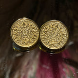 Aztec Calendar Earrings 