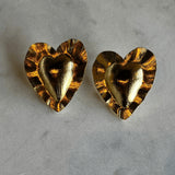 Aretes Corazones Wavy