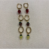 Tutti Frutti CJ31 Hoop Earrings