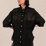 Camisa Cempasúchil Negro II