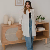 Linen Shirt Dress - Ivory 